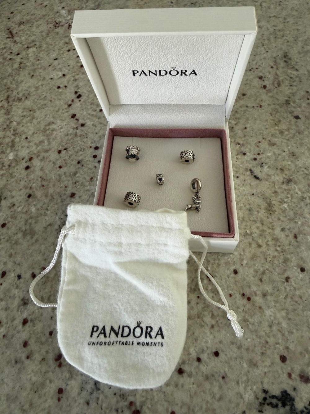 Authentic Pandora Charms- 5 pieces